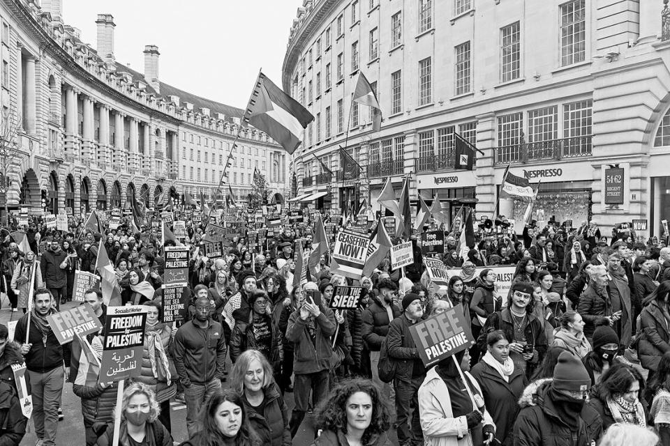 Gaza-Solidaritäts-Demo in London, 3. Februar 2024