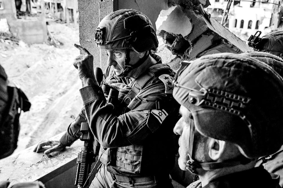 Generalstabschef Herzl Halevi auf Truppenbesuch in Gaza, Oktober 2024