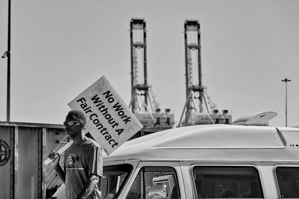 Streik der Hafenarbeiter in Mobile, Alabama, 2. Oktober 2024