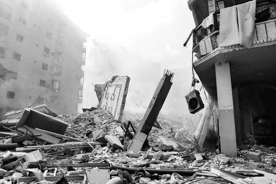 zerstörte Häuser in Beirut, 2. Oktober 2024