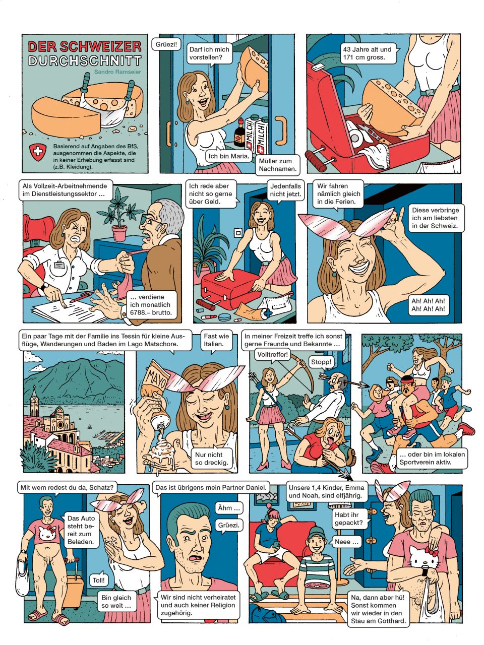 Comic «Der Schweizer Durchschnitt», Seite 1 von 3