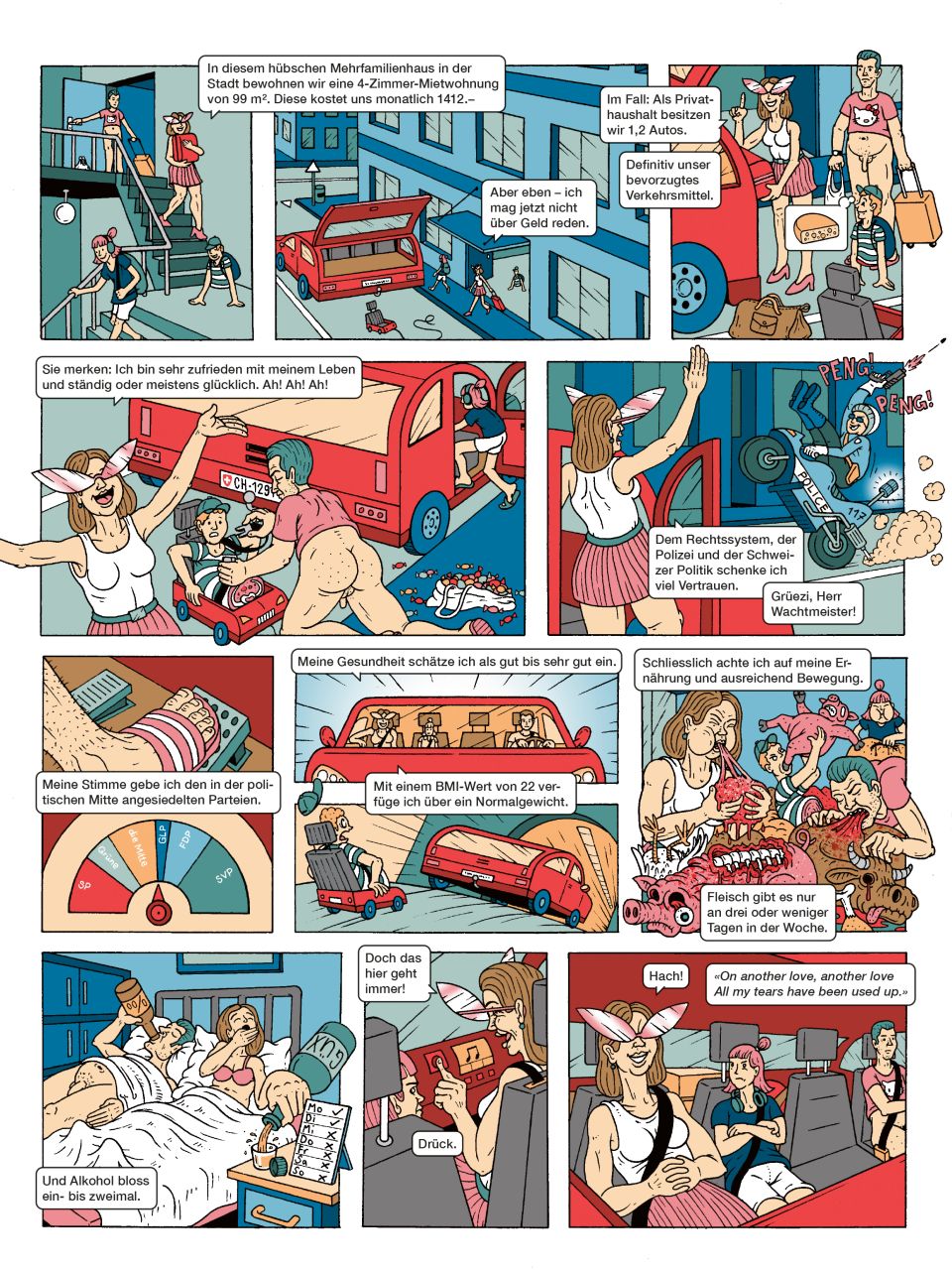 Comic «Der Schweizer Durchschnitt», Seite 2 von 3