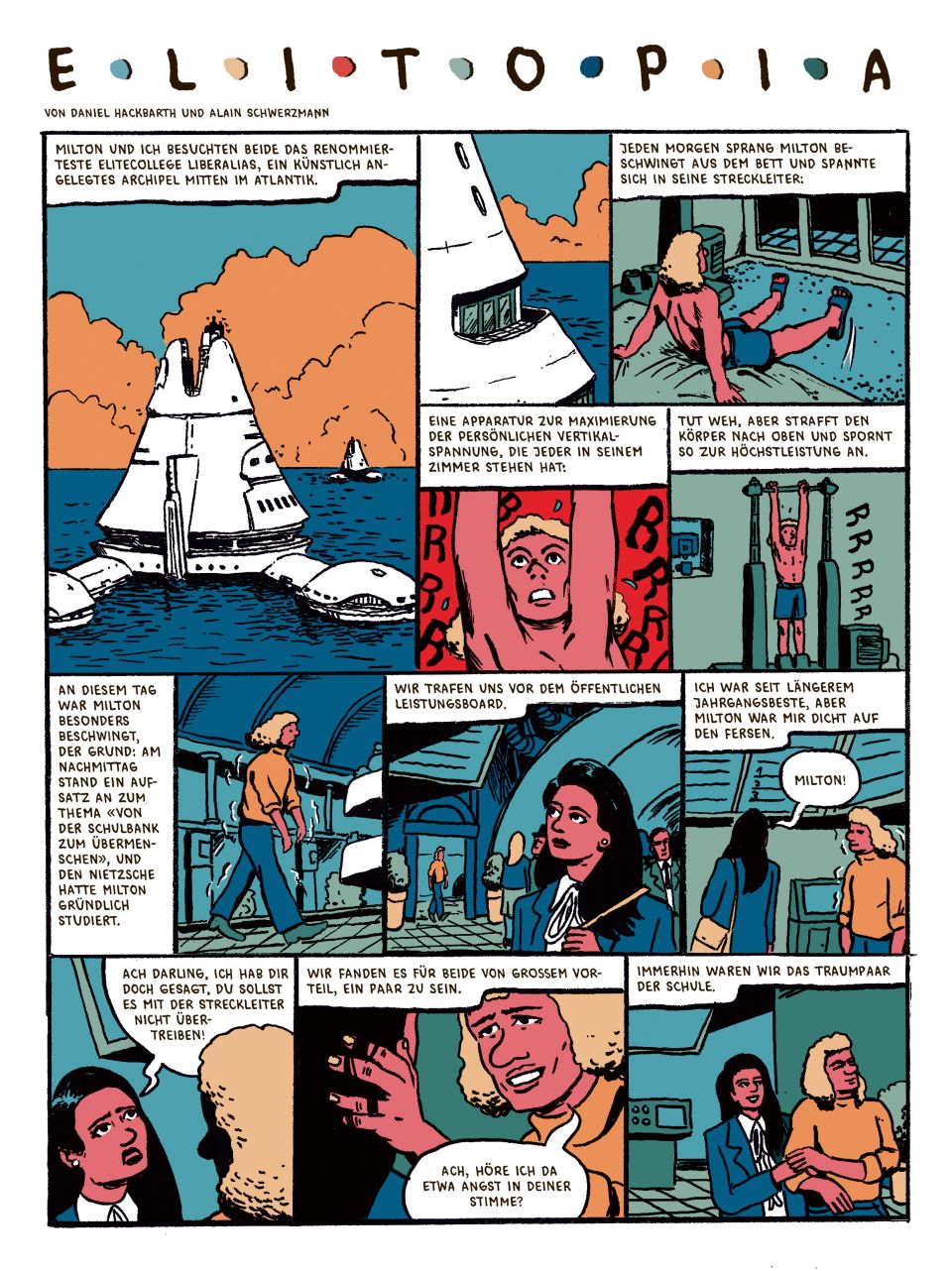 Comic «Elitopia», Seite 1 von 5