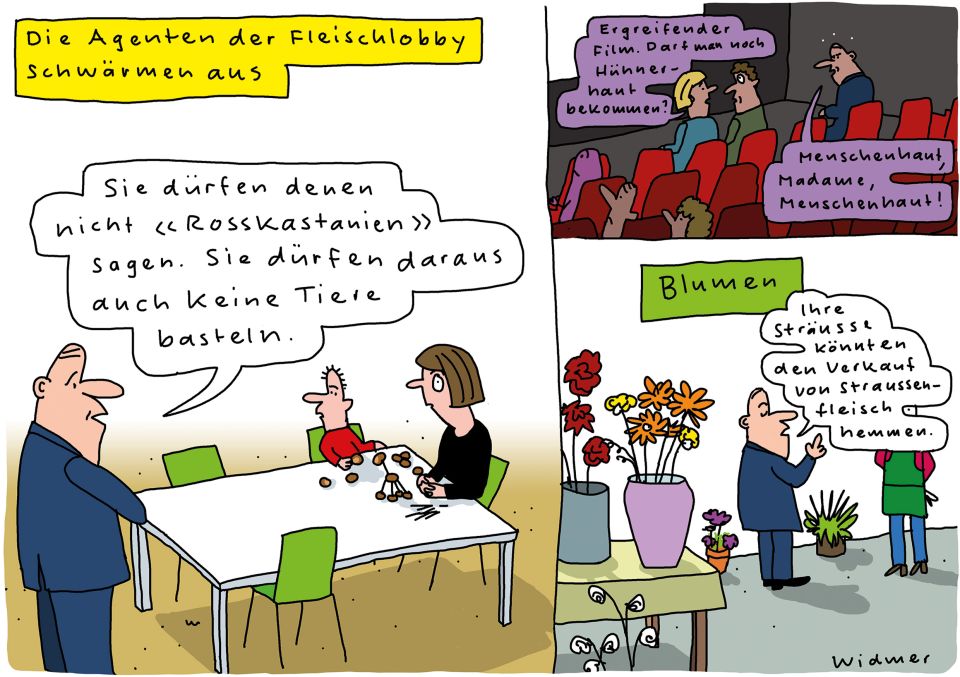 Cartoon von Ruedi Widmer