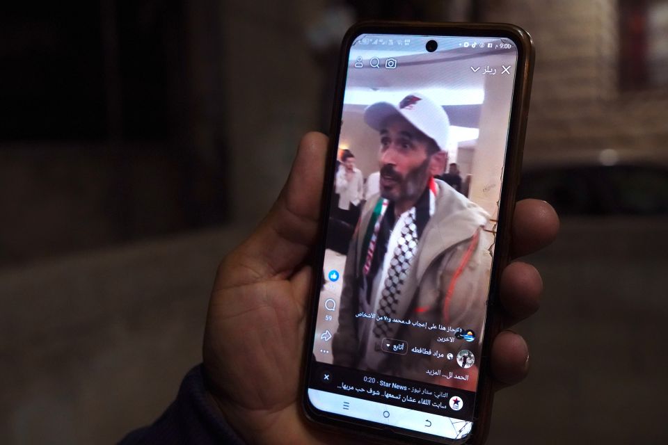 Ijad Fatafta im Videocall mit seiner Familie