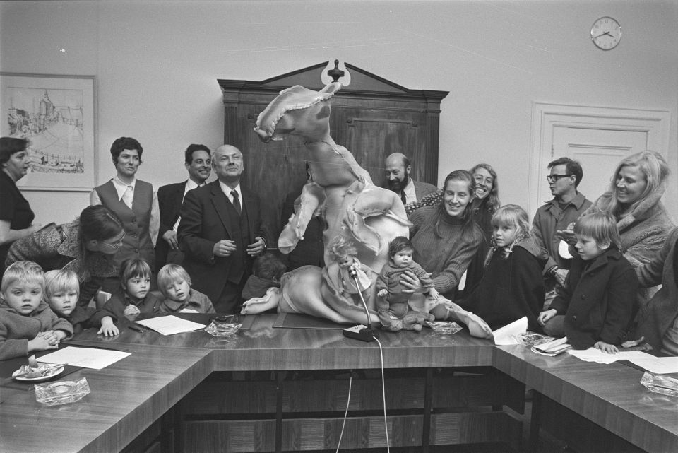 Dolle Mina Parlamentssitz in Den Haag 