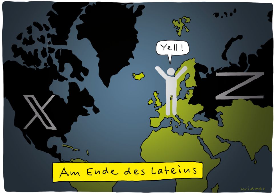 Cartoon von Ruedi Widmer