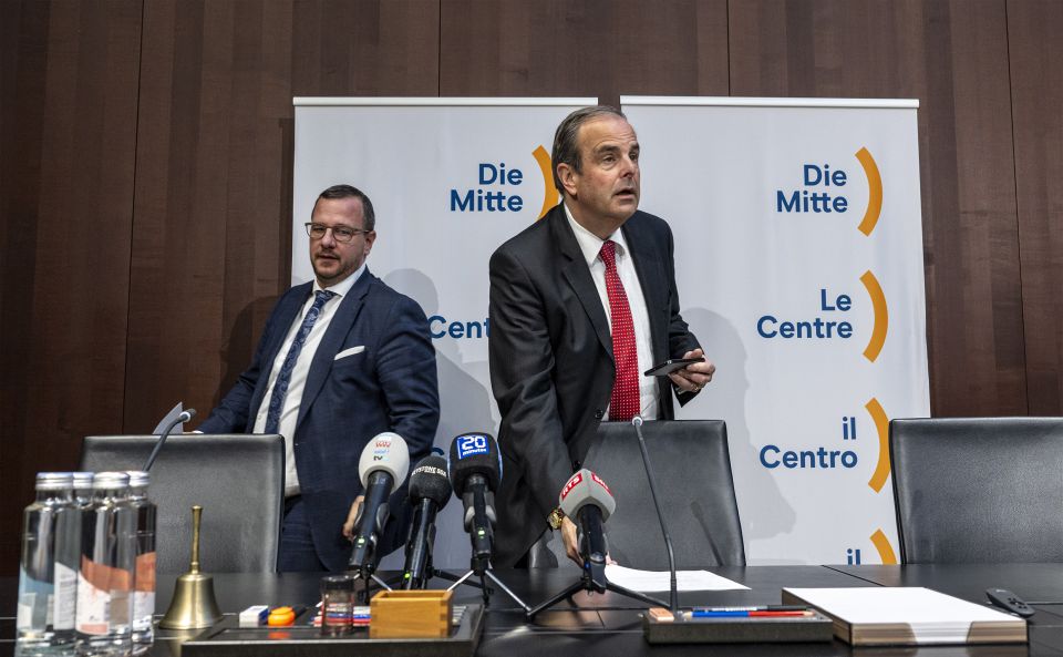 Mitte-Fraktionschef Philipp Matthias Bregy und Parteipräsident Gerhard Pfister