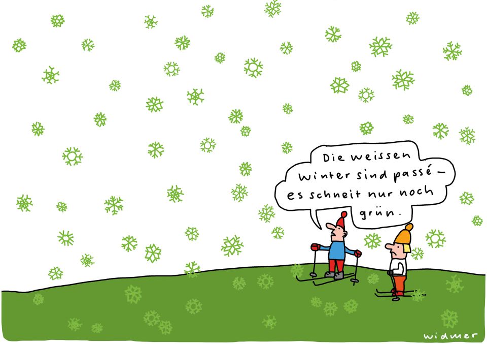 Cartoon von Ruedi Widmer