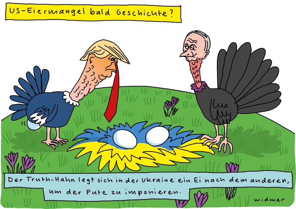 Cartoon von Ruedi Widmer