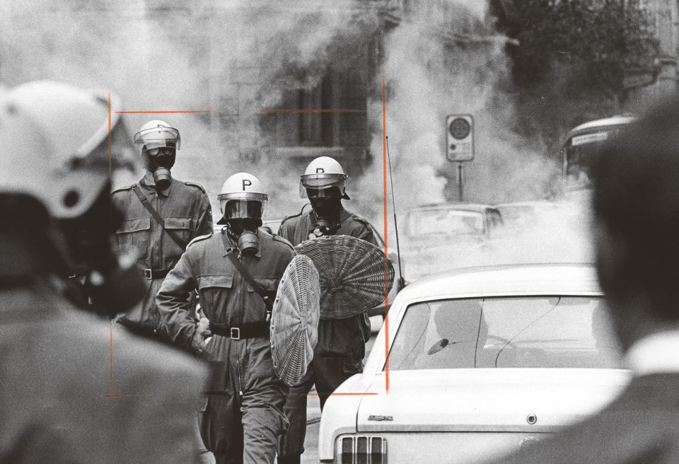 Zürcher Polizisten am 1. Mai 1971