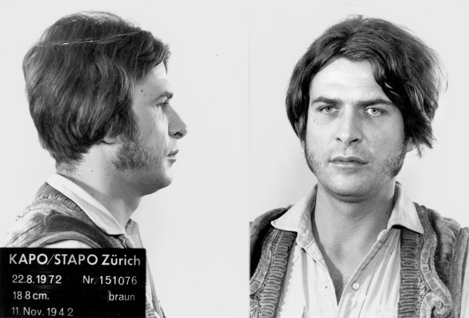 Polizeifoto von Guy Barrier, aufgenommen am 22. August 1972