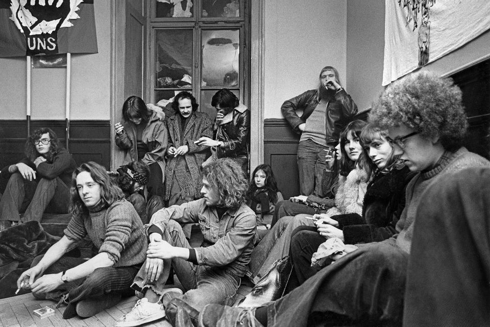 Pressekonferenz des «Hauskollektivs der besetzten Häuser am Hegibach», 21. Juli 1974