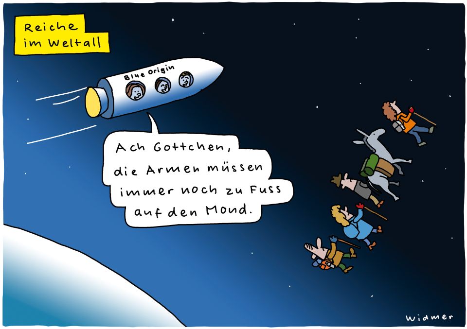 Cartoon von Ruedi Widmer