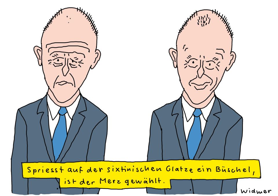Cartoon von Ruedi Widmer