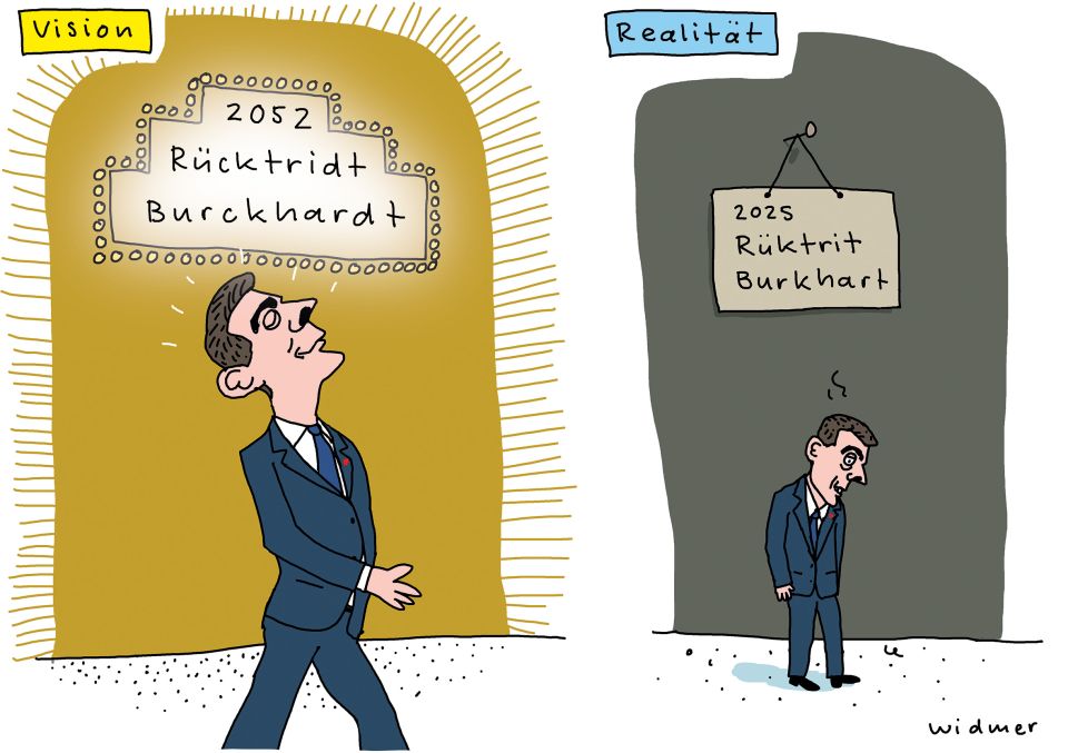 Cartoon von Ruedi Widmer