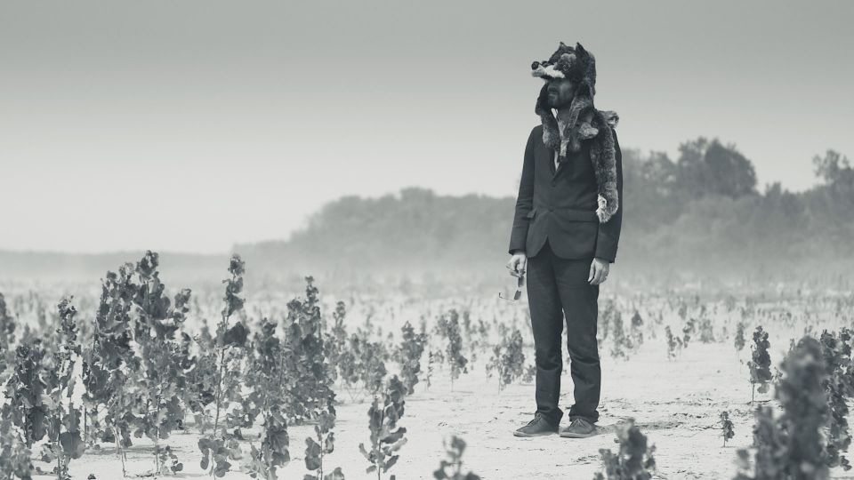 Gruff Rhys mit Trappermütze