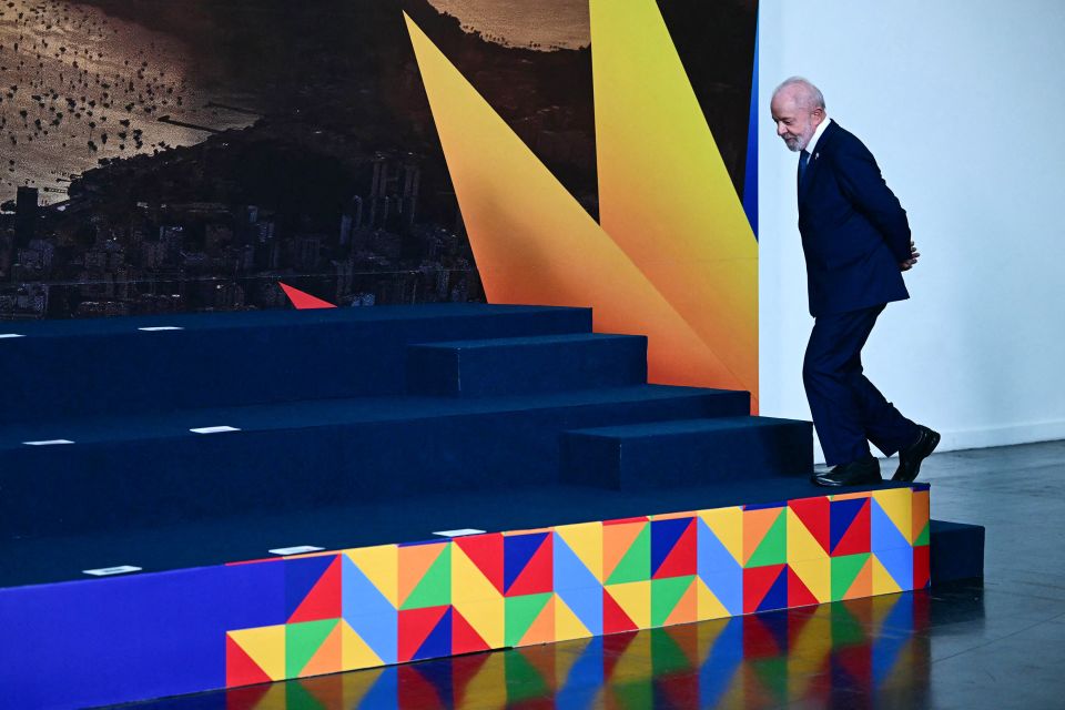 Brasiliens Präsident Lula da Silva am Montag am Gipfel der Brics-Staaten in Rio de Janeiro