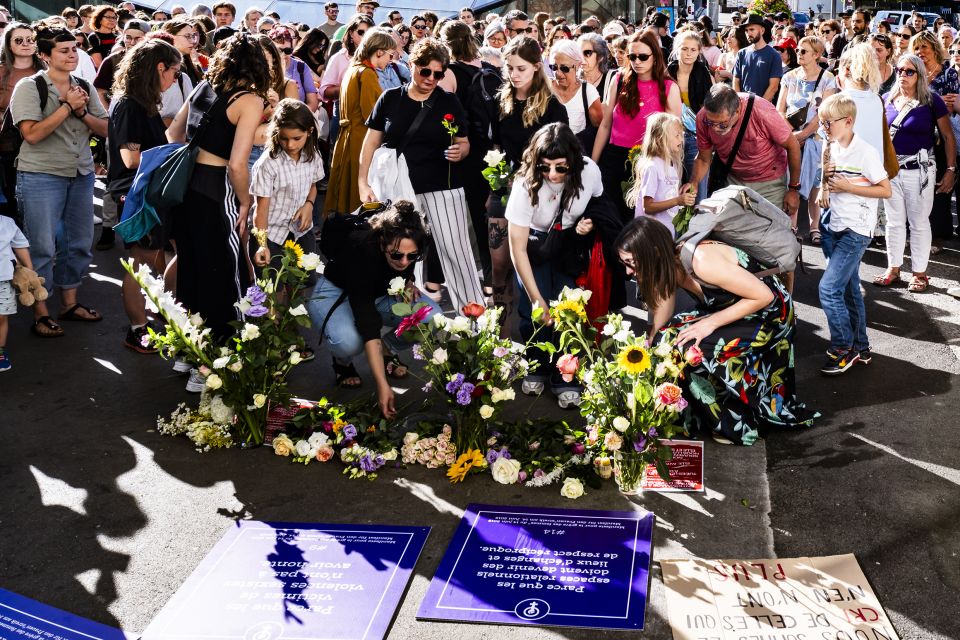 Foto einer Demonstration in Fribourg am 9. Juli 2025