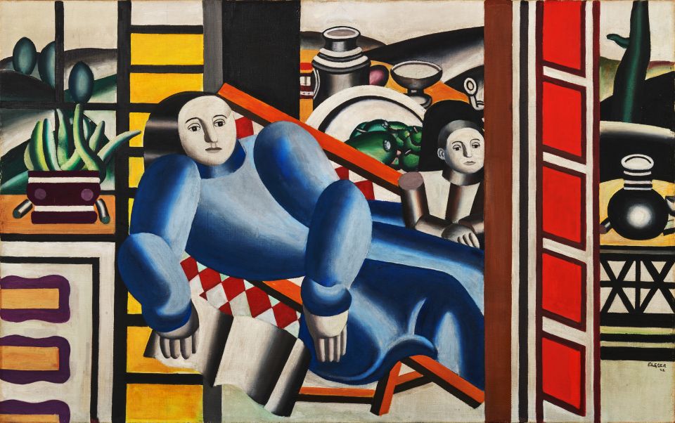 Gemälde «La liseuse, mère et enfant» von Fernand Léger