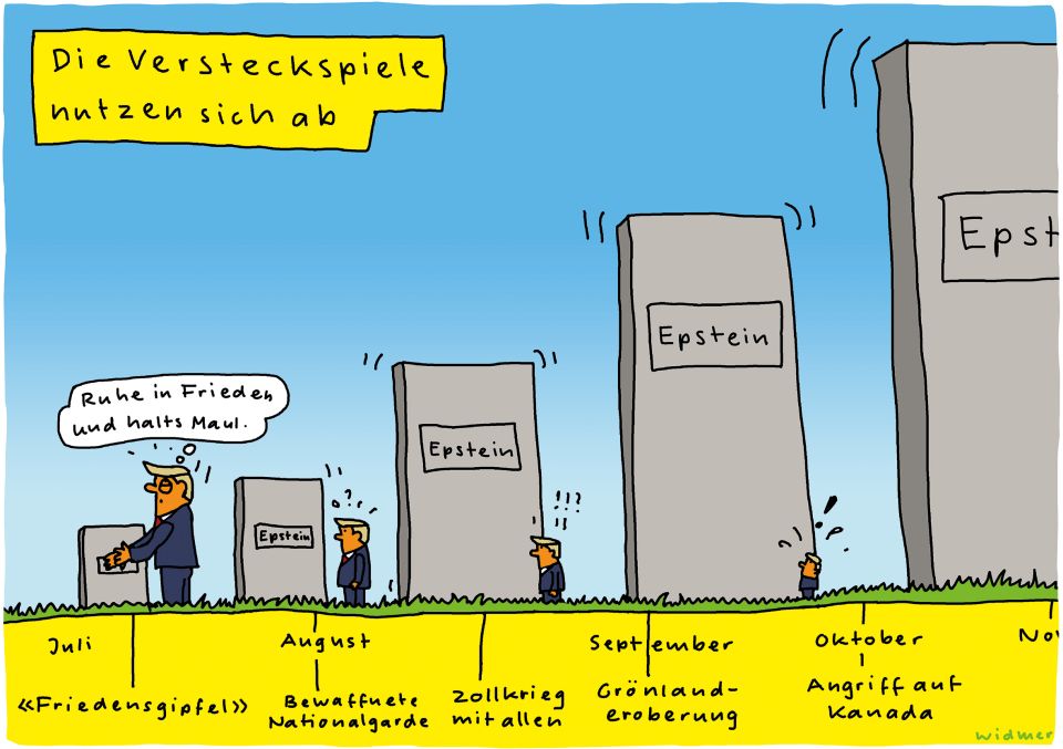 Cartoon von Ruedi Widmer