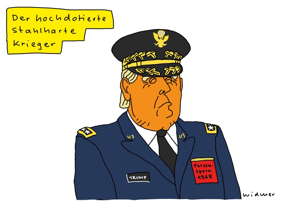 Cartoon von Ruedi Widmer