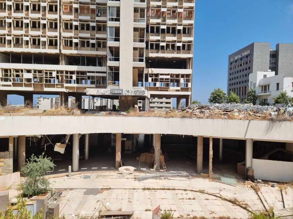 Gebäude des Elektrizitätsministeriums, welches bei der Explosion vom 4. August 2020 fast vollständig zerstört wurde
