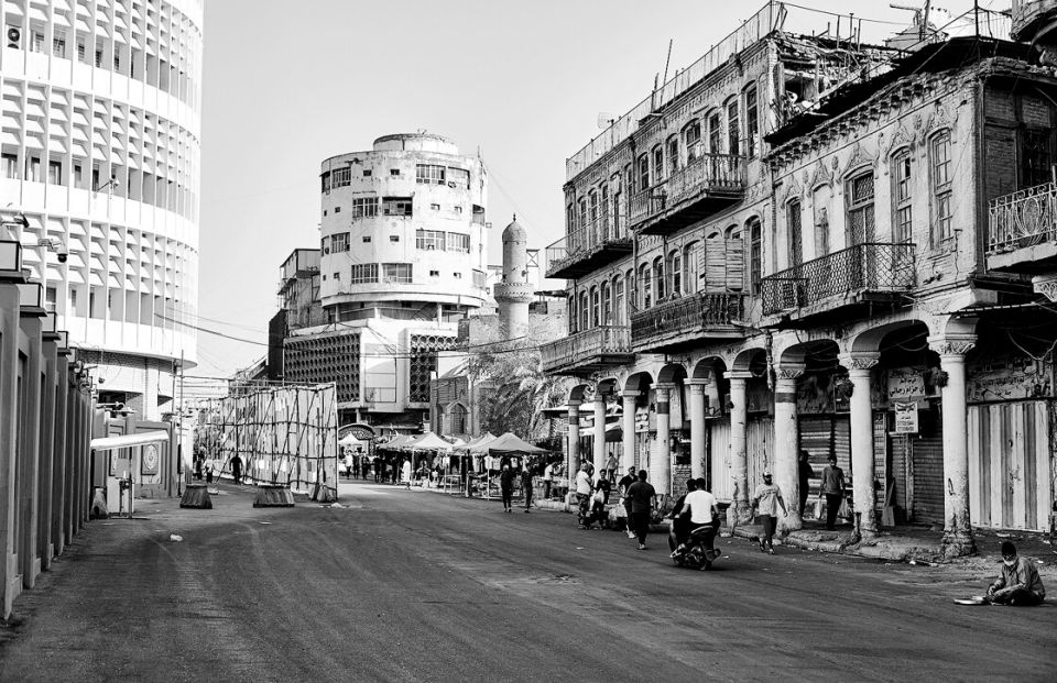 Ar-Raschid-Straße mit dem Abboud-Gebäude aus den 1950er Jahren