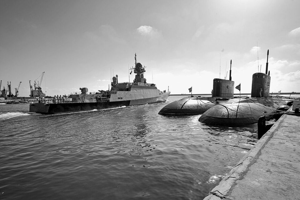 Russische Marine im Hafen von Tartus, September 2019