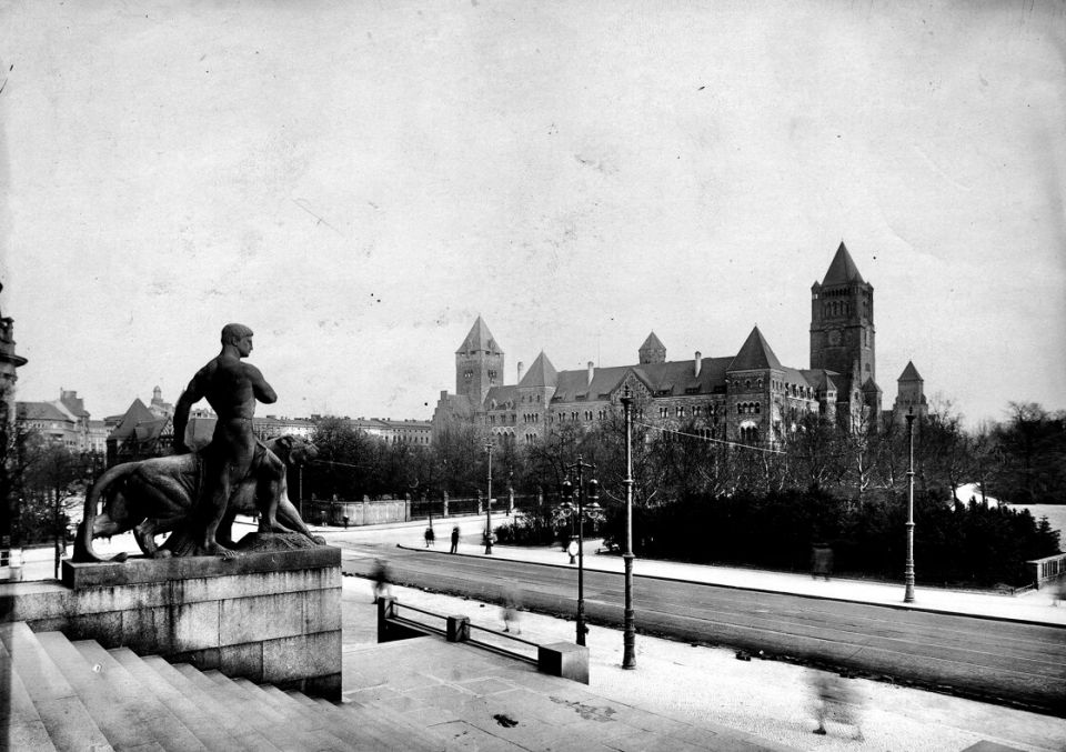 Das Hohenzollernschloss in Poznań, 1927