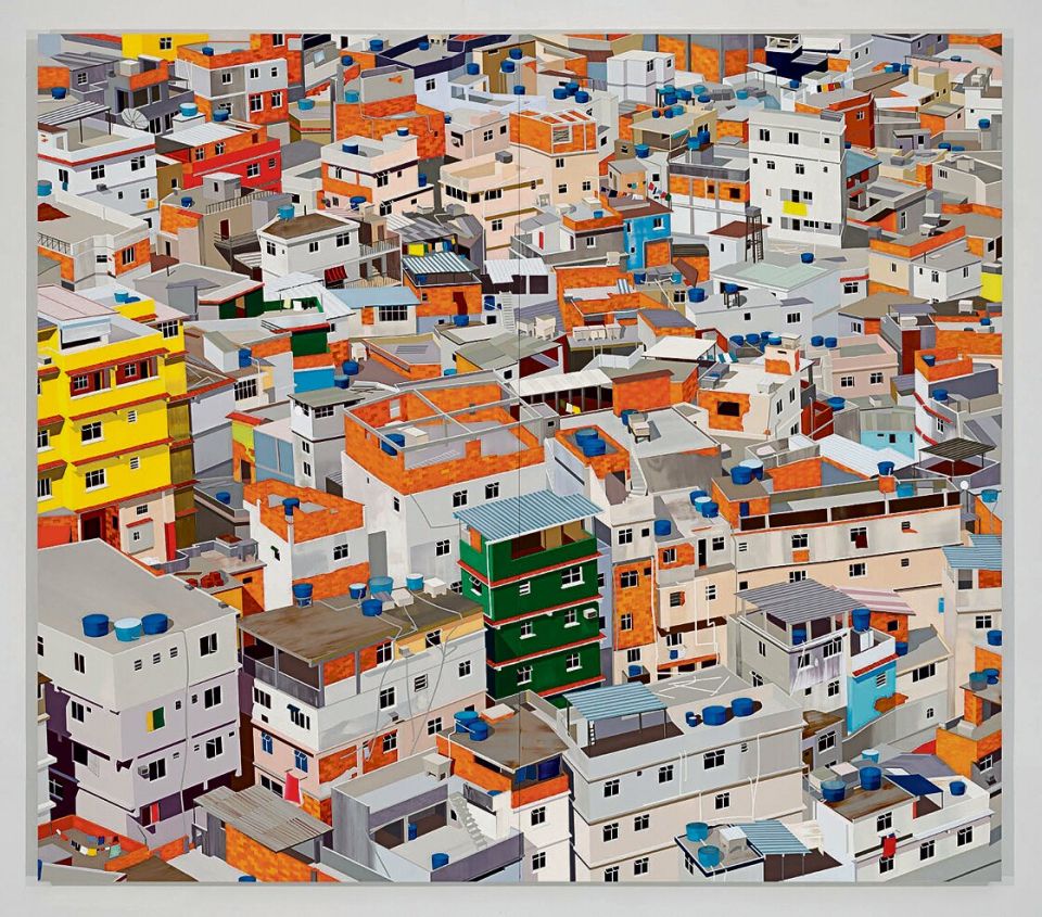 Daniel Rich, Favela, Rio de Janeiro, 2014, Acryl auf Dibond, 188 × 213 cm