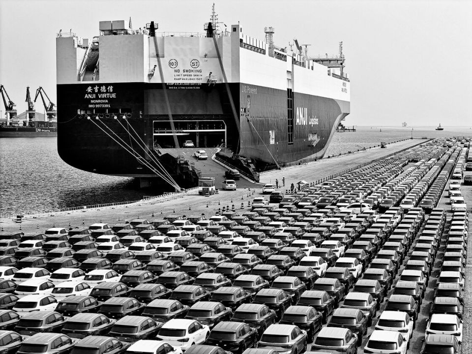 Im Hafen von Yantai, China