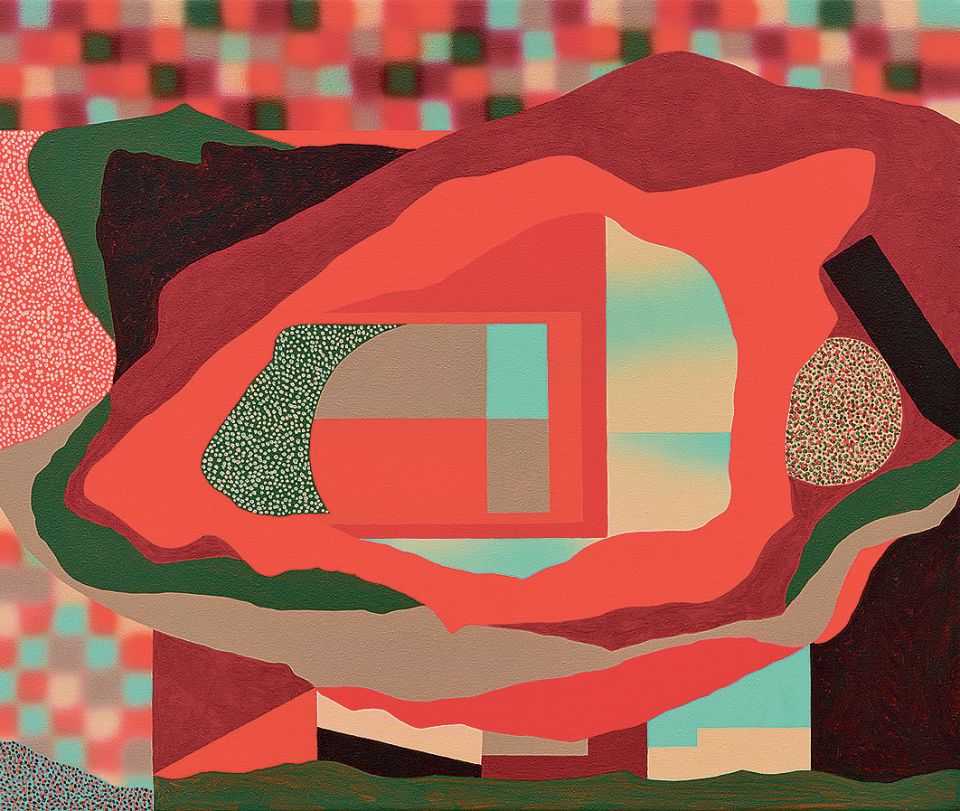 Franziska Goes, Visions, 2021, 50 × 60 cm, Acrylfarbe auf Leinwand