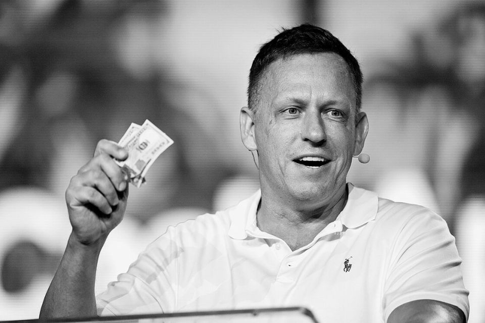 Palantir-Mitgründer Thiel auf einer Bitcoin-Konferenz 2022