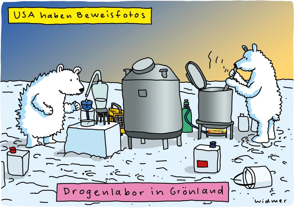 Cartoon von Ruedi Widmer