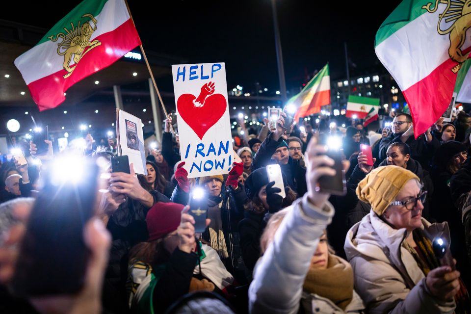 Demonstration von Iraner:innen in Zürich am 13.&nbsp;Januar