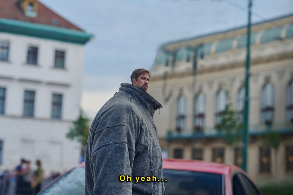 Fotomontage von Beni Bischof: Protagonist aus der TV-Serie «The Gray Man» mit verkleinertem Kopf