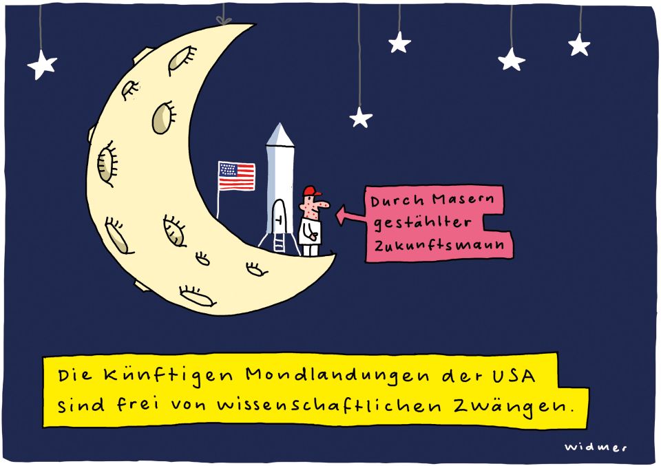 Cartoon von Ruedi Widmer