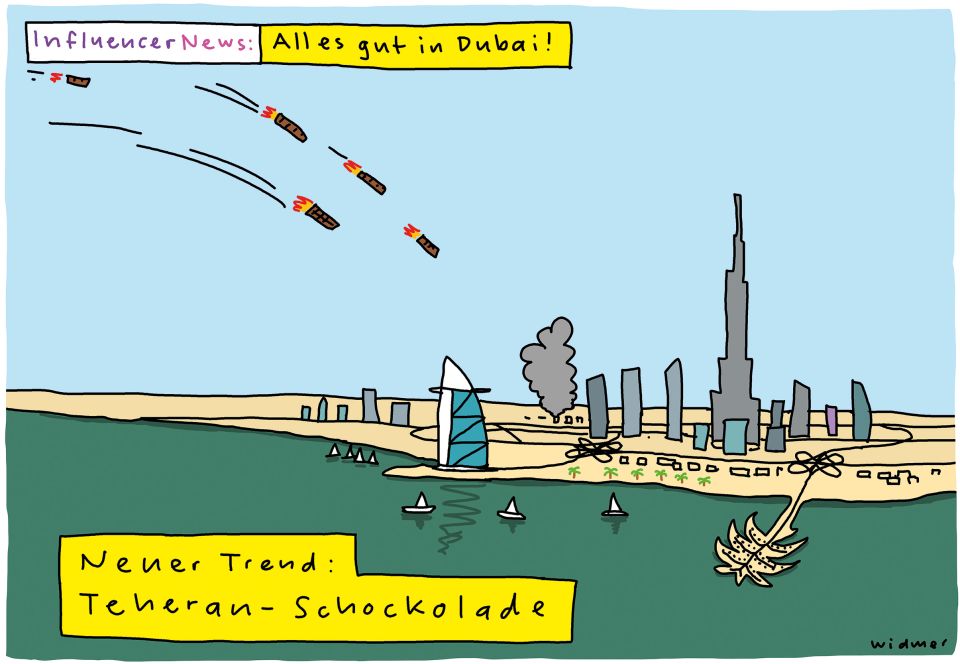 Cartoon von Ruedi Widmer