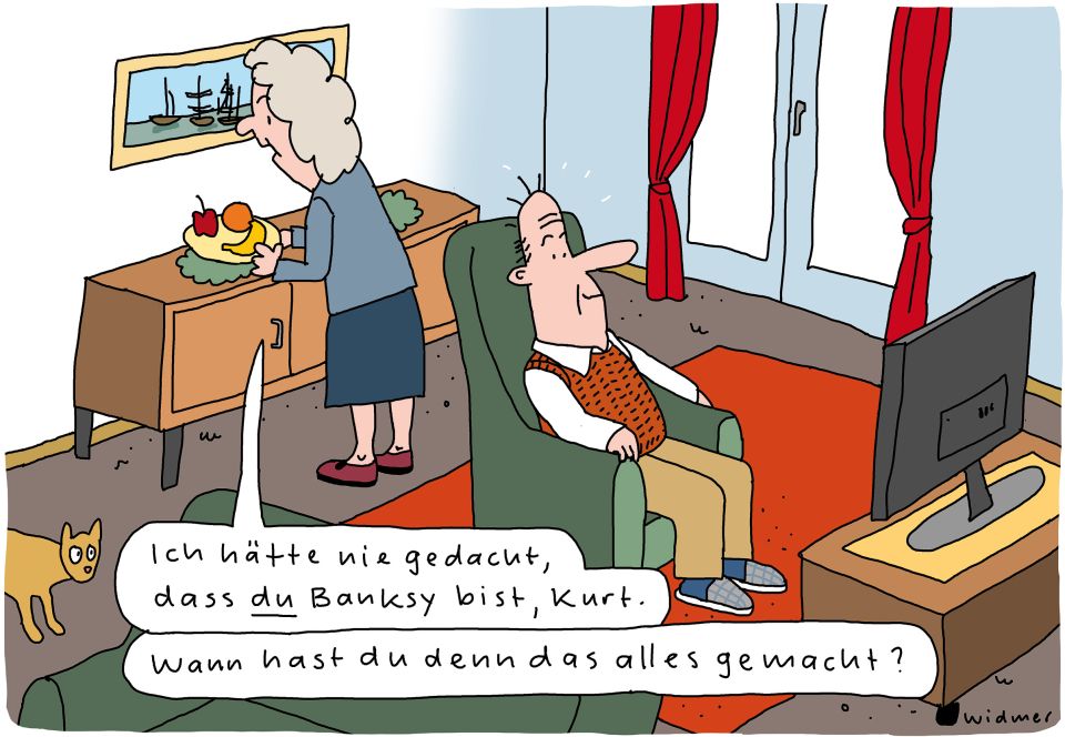 Cartoon von Ruedi Widmer