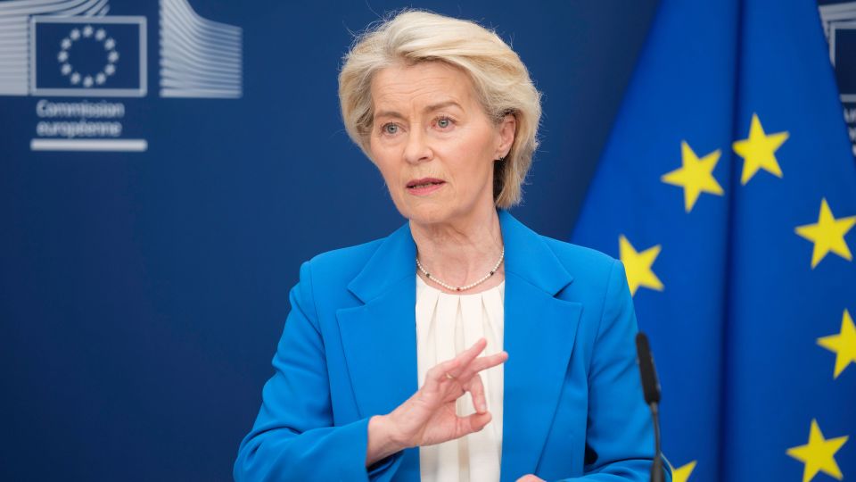 Ursula von der Leyen an einer Konferenz