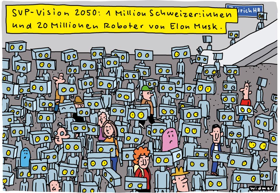Cartoon von Ruedi Widmer