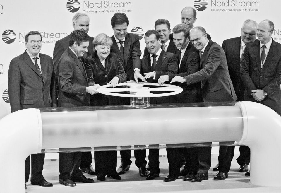 symbolische Eröffnung von Nord Stream in Lubmin