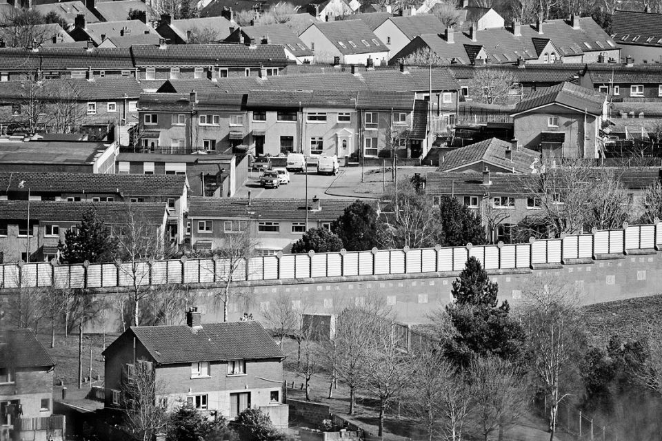 Schutzwand in Belfast