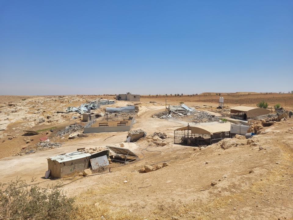 der Weiler al-Markas in der Nähe von der Ortschaft Masafer Jatta am südlichen Zipfel des Westjordanlands