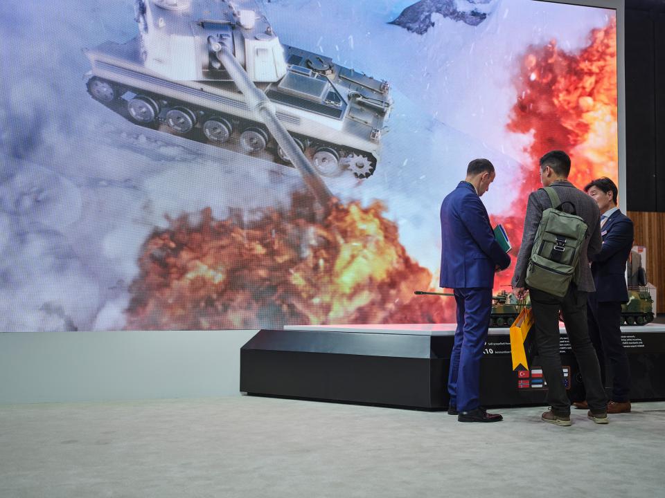 Stand des südkoreanischen Rüstungskonzerns Hanwha Defense