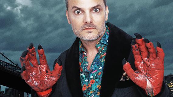 Dominic Deville auf einem Plakat für seine Show «OFF! – Satire aus dem Schlagschatten»