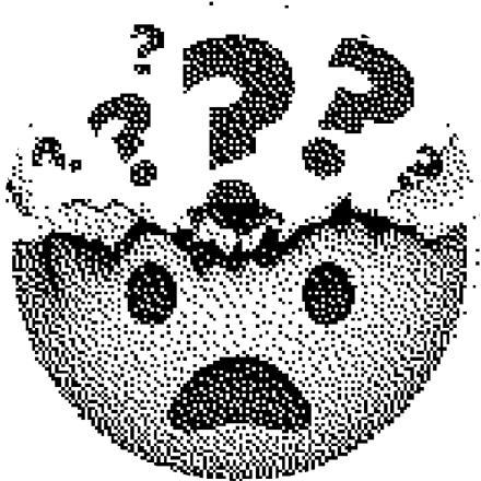 Illustration: Emoji welches viele Fragezeichen «im Kopf» hat