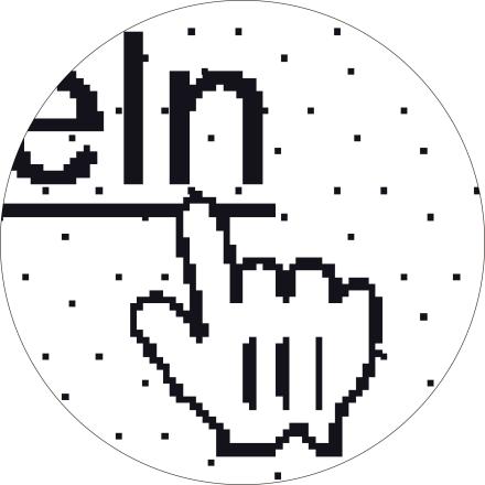 stilisierter Screenshot eines Mauszeigers welcher auf einen Link klickt