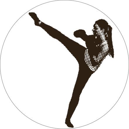 stilisiertes Foto einer Person welche Kampfsport trainiert